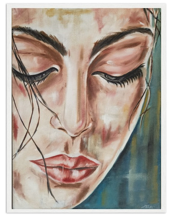 Thoughts | Hand painted portrait
