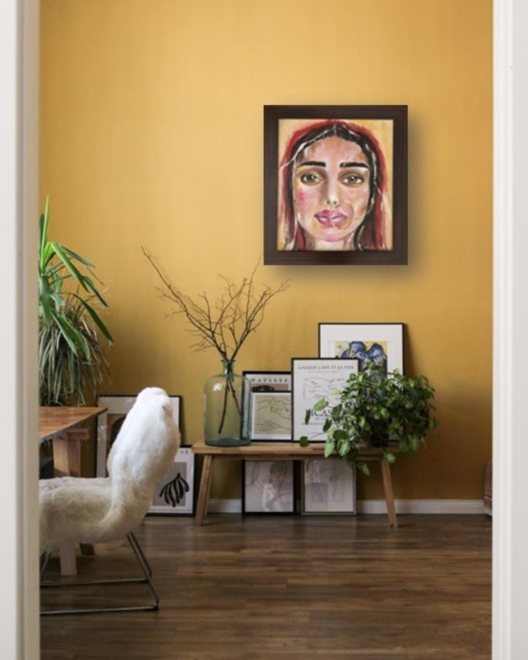 The quiet hope | Hand painted portrait