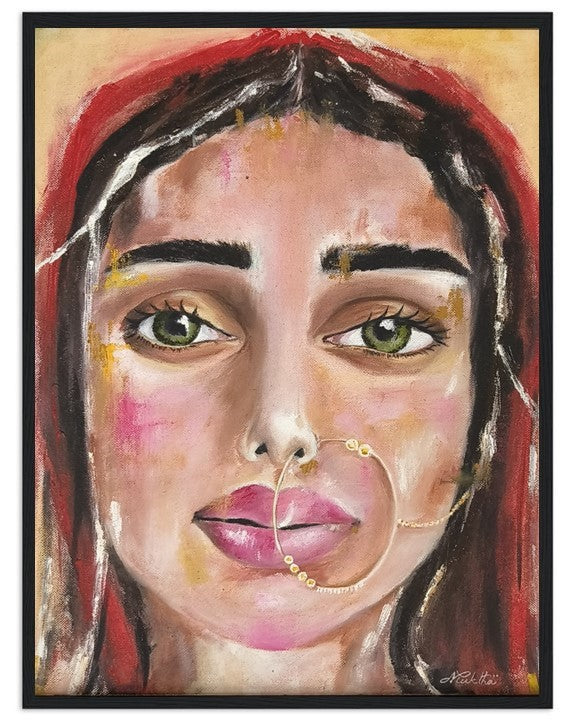 The quiet hope | Hand painted portrait